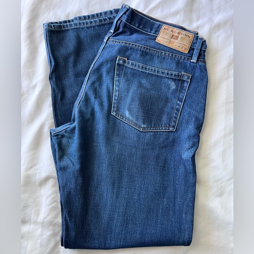 Burberry Men’s Brit Jeans W34 L32 Medium Wash